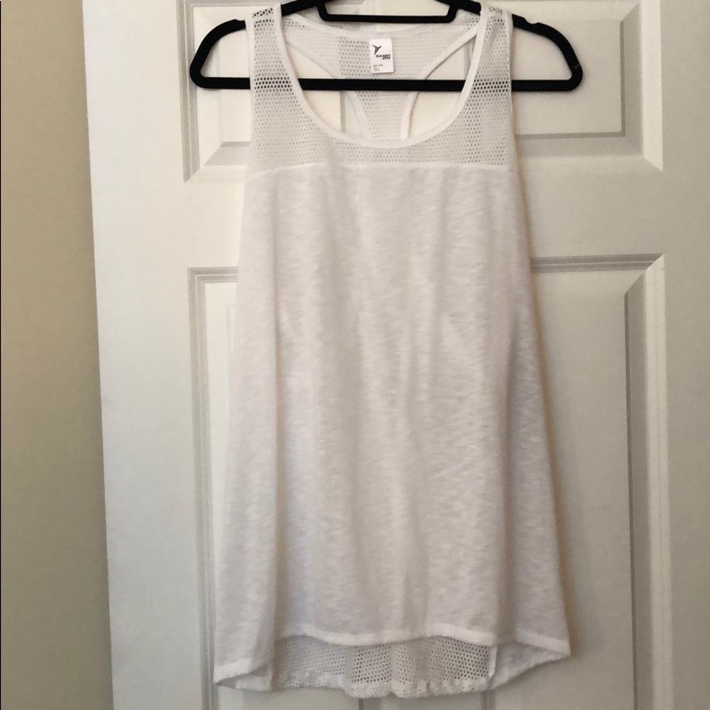 Old Navy Active White Go-Dry Racerback